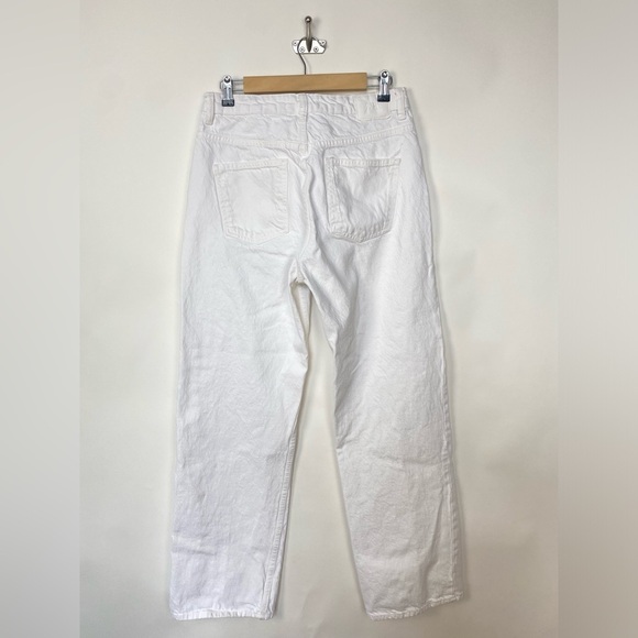 Zara White Full Length Straight Jeans Size 8 - Picture 7 of 12